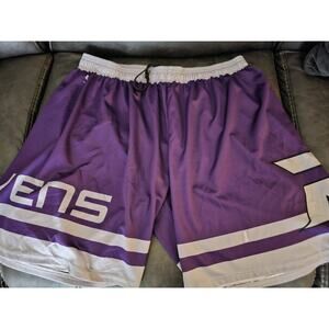Ravens Athletic Mesh‎ Shorts Adult XXL – Purple/White – Drawstring Waist